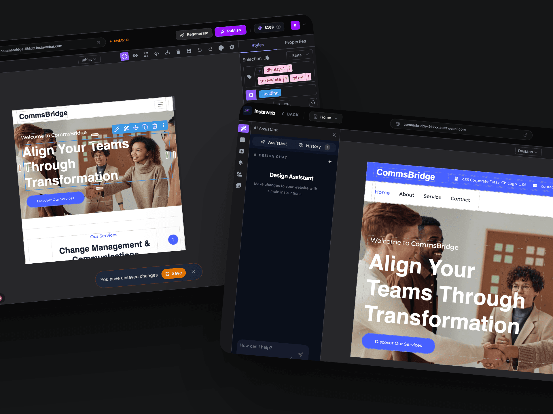 Website Customization Dashboard