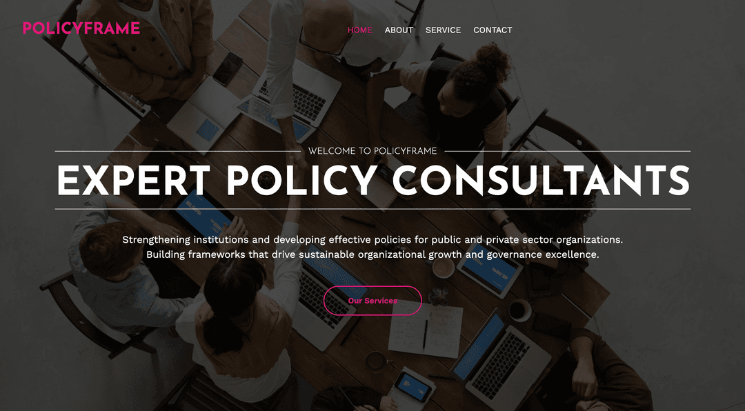 Website template example 2