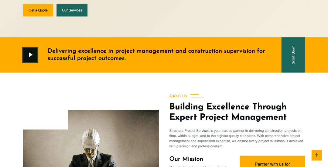 Website template example 5